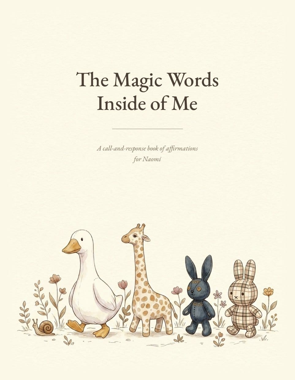 Naomi's title page.